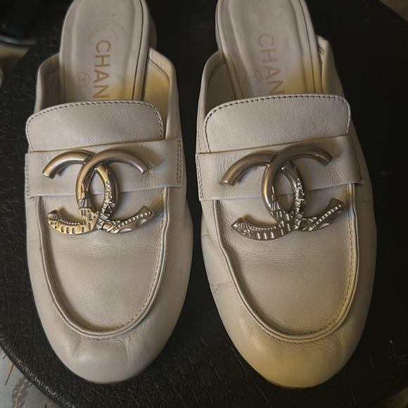Chanel leather CC flat mules size 36C - Picture 13 of 15